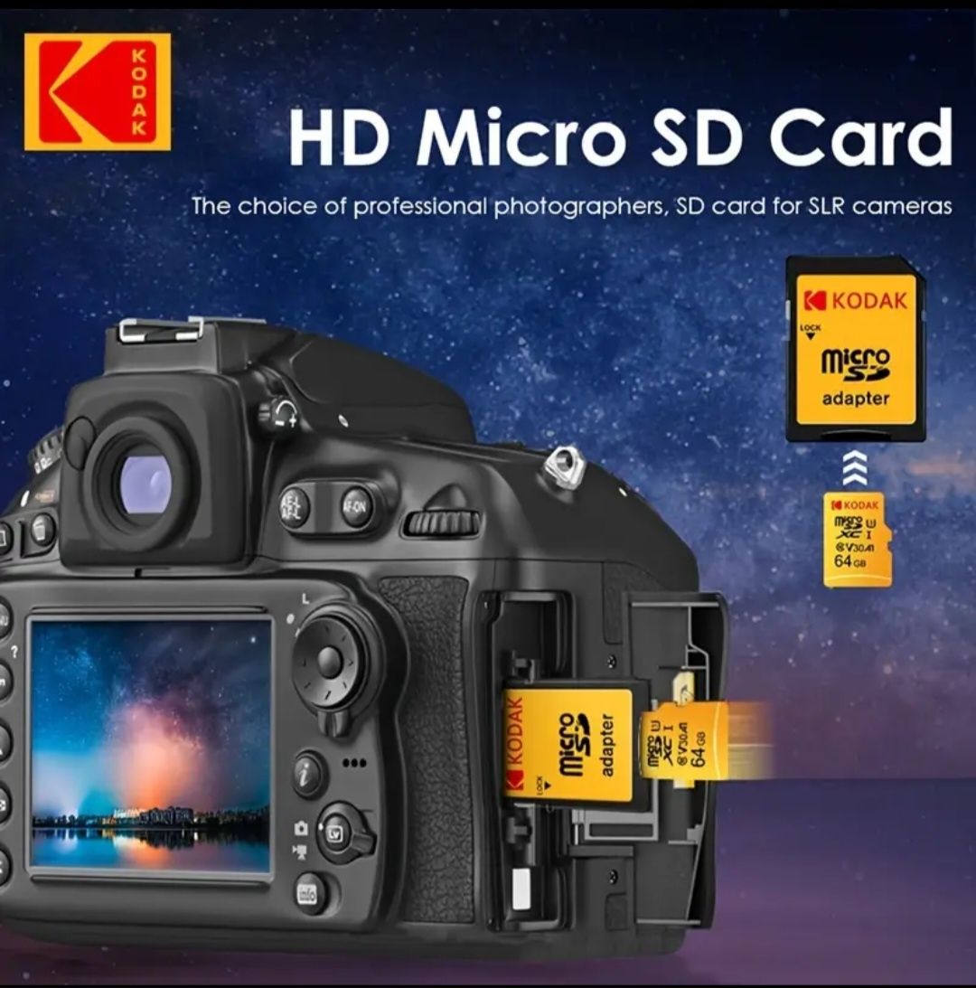 Card Micro SD 128 /256 Gb Kodak ,4K,Nou.