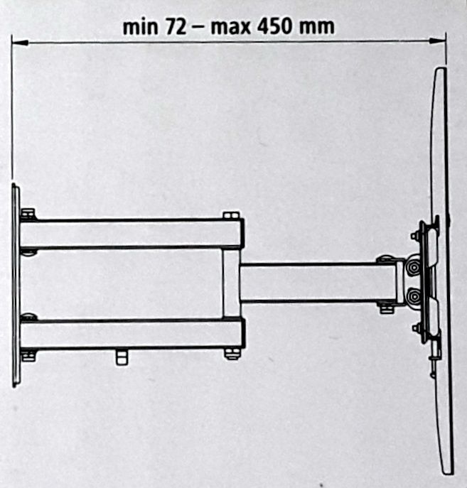 SUPORT TV pentru perete adecvat pentru televizoare plate NOU - 120 Lei