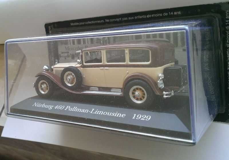 Macheta Mercedes Nurburg 460 Pullman Limousine 1929 - IXO/Altaya 1/43