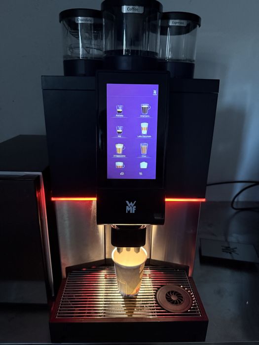 WMF 1300S aparat cafea dublu macinator,1 instant si lapte proaspat
