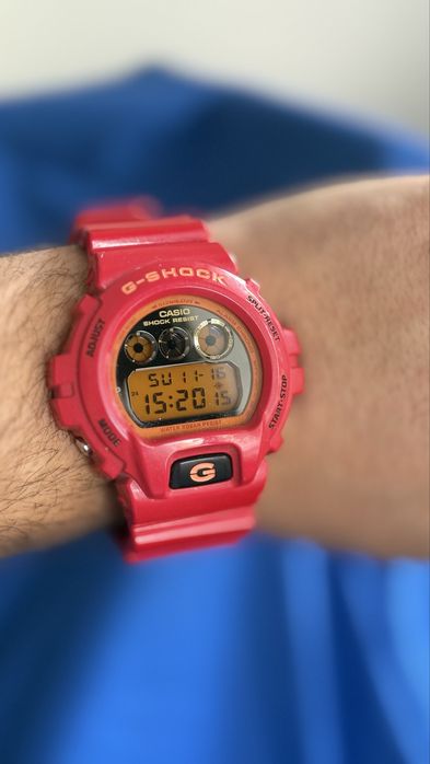 Ceas Casio G Shock DW-6900CB-Baterie Noua Renata-Functional-StareFBuna