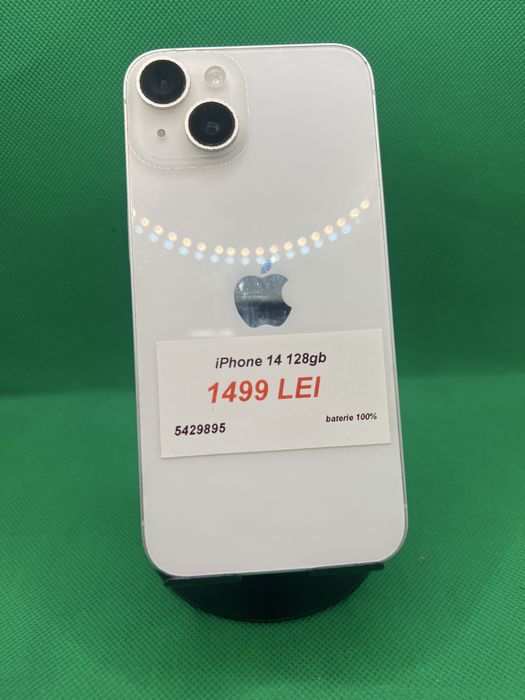 Iphone 14 128GB, baterie 100%, Lazar Amanet Crangasi, 54298