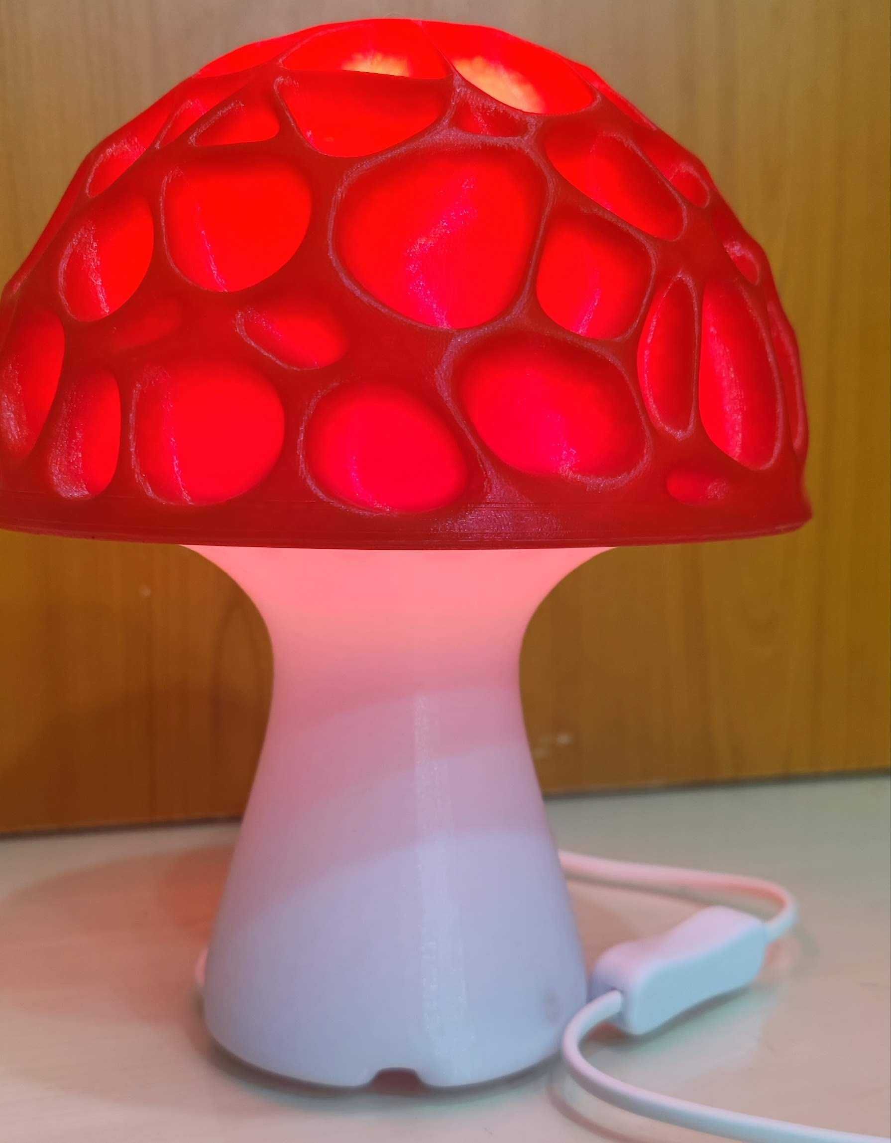 Lampa Veioza printata 3D CIUPERCA Lumina ambientala