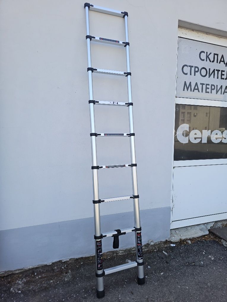 Алуминиева телескопична стълба TOOLSA