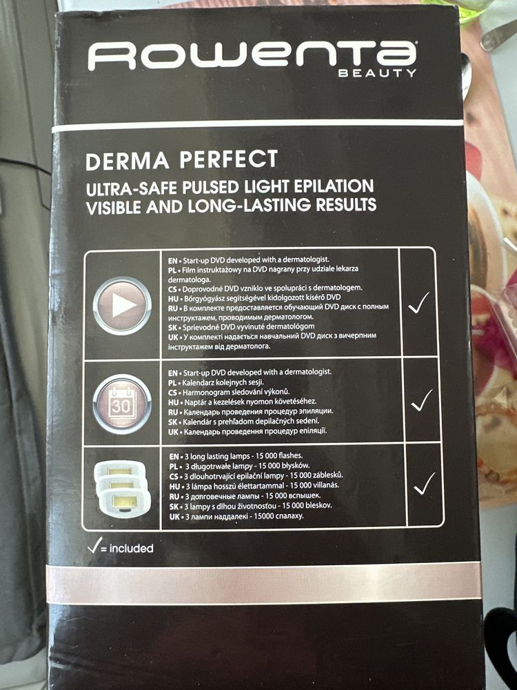 Фотоепилатор Rowenta IPL Derma perfect EP 9840