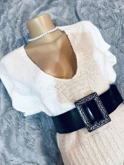 Bluza lana alba ….