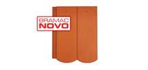 Tigla Bramac model Reviva, culoare rosu caramiziu.