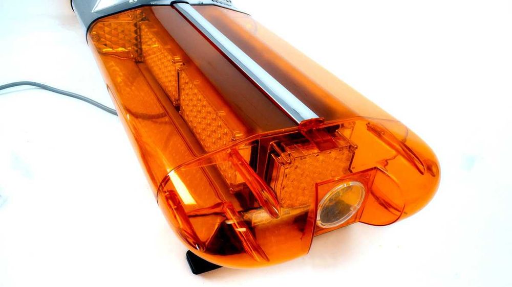 Аварийна лампа буркан маяк блиц ЛЕД LED за пътна помощ 120см 12V и 24V