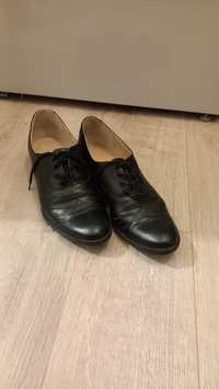 Pantofi oxford din piele neagra