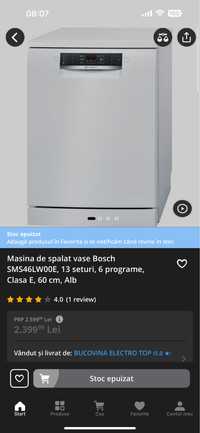 Masina de spalat vase Bosh SMS46LW00E, 13 seturi, alba