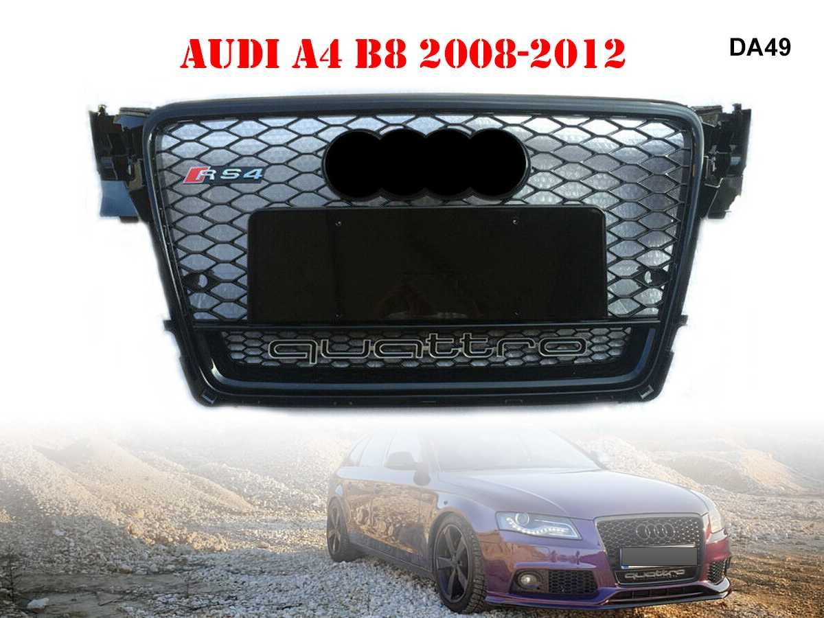 Grila Frontala Sport Neagra Bara Față RS4 RS Tuning AUDI A4 B8