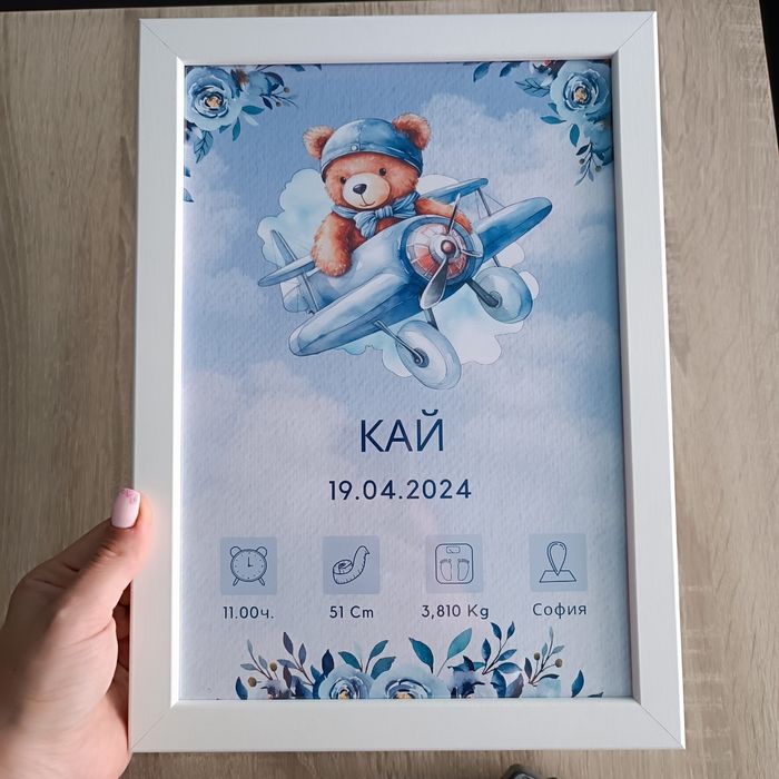 Бебешка визитка и семейни визитки