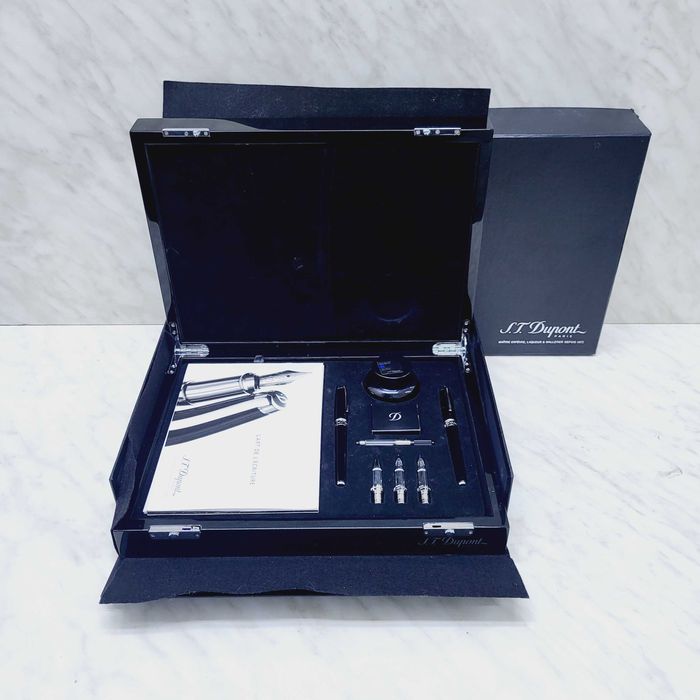 Set S.T. DUPONT OLYMPIO cu penita 18k, Specimen, ZEUS Amanet Militari