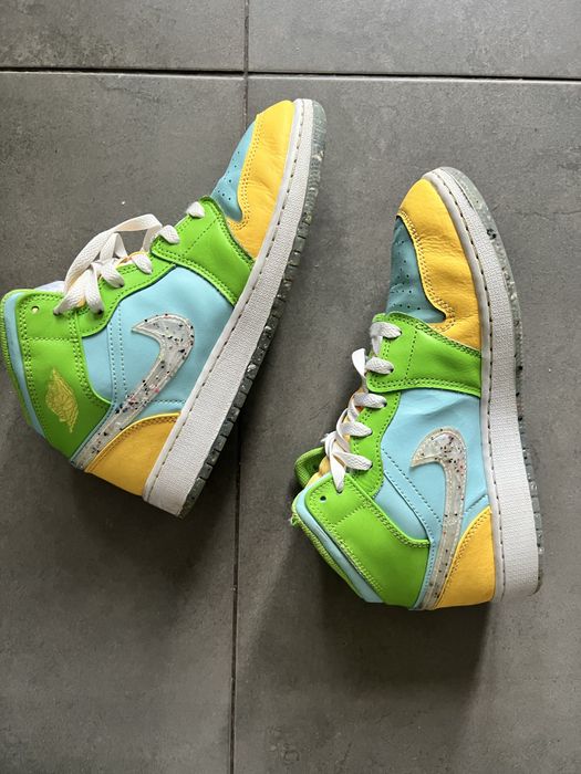 Дамски маратонки Nike Jordan размер 39 в синьо бълто и зелено