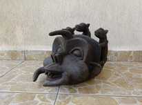 Piesa rara de muzeu | Masca africana veche Bamileke | Camerun