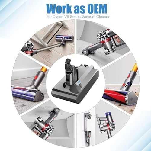 Литиево-йонна батерия Dyson V6 21.6V 6000mAh дълъг живот прахосмукачка