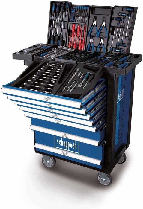 Професионална Количка с инструменти 263 части Scheppach TW1000