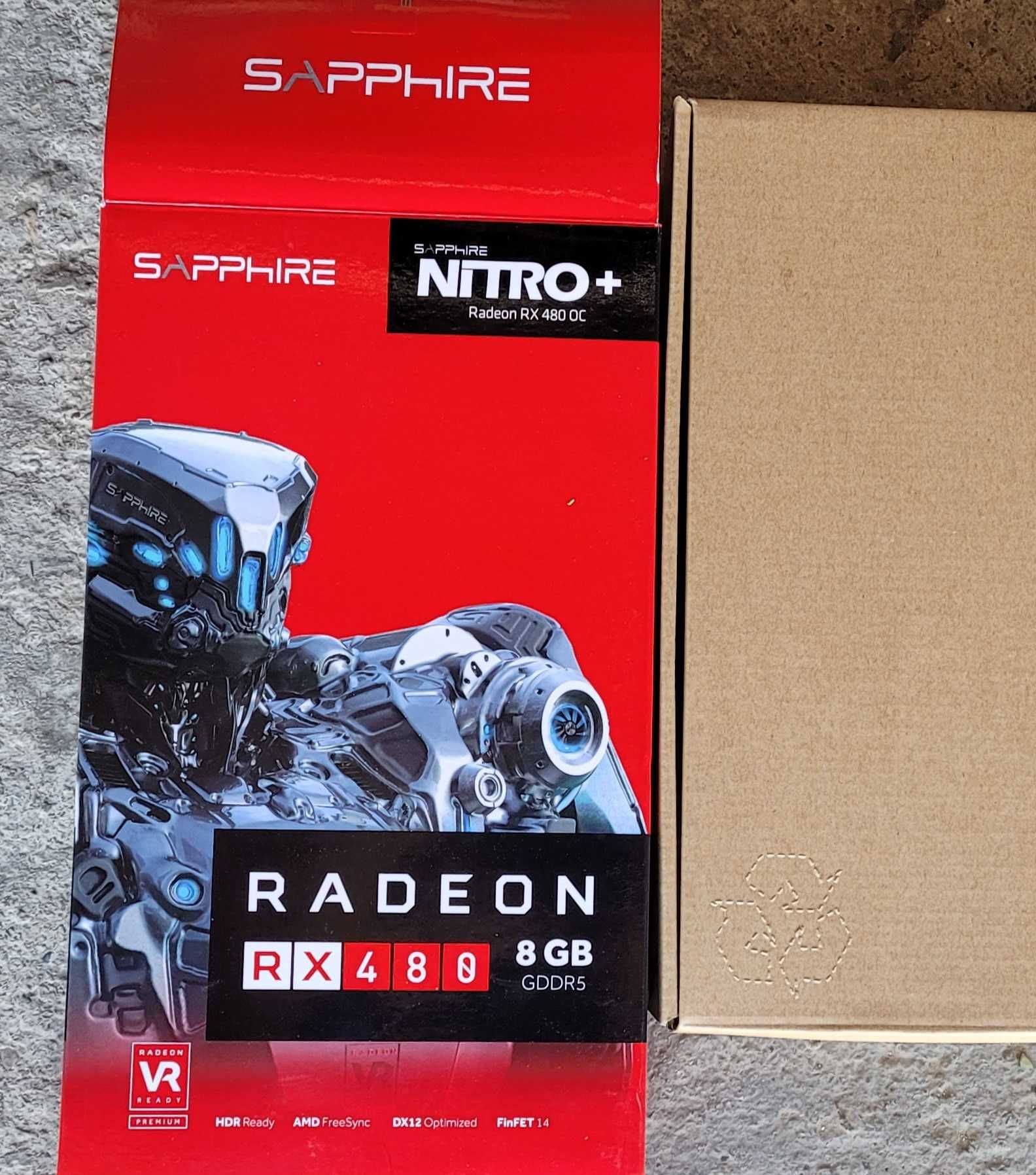 Placa video AMD Sapphire Nitro+ RX480 de 8gb ddr5 pe  256 biti