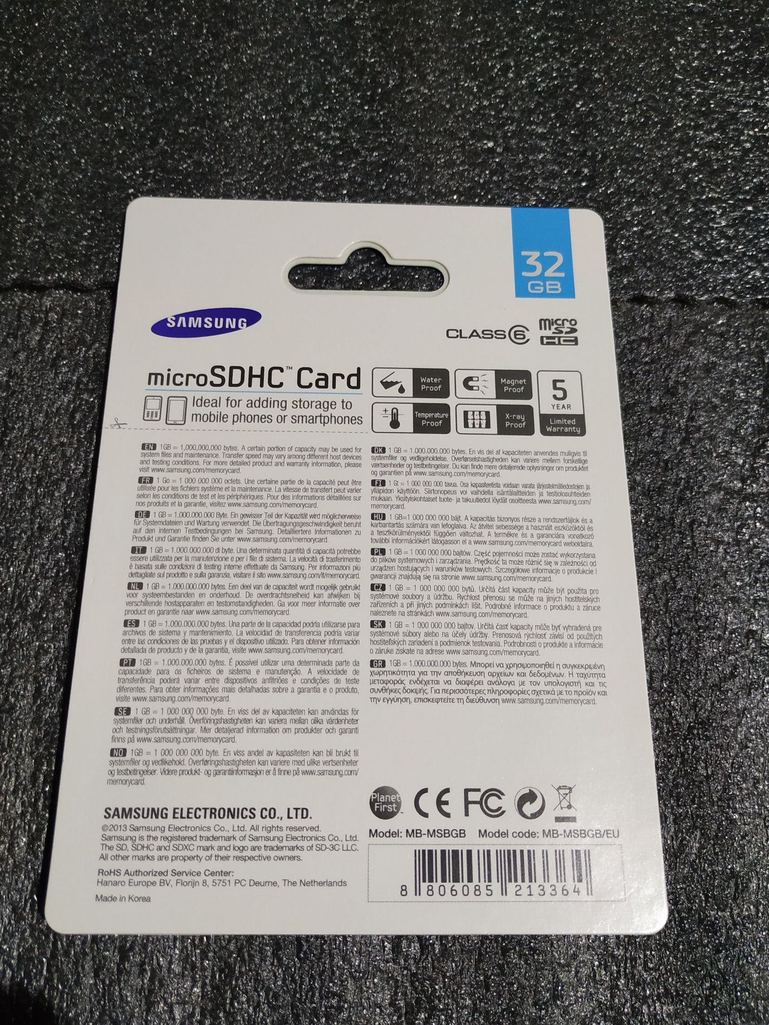 Card Samsung 32Gb Korea CiD Programabil