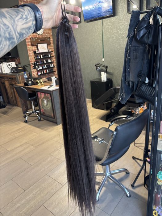 Опашка 65см тъмно кафява