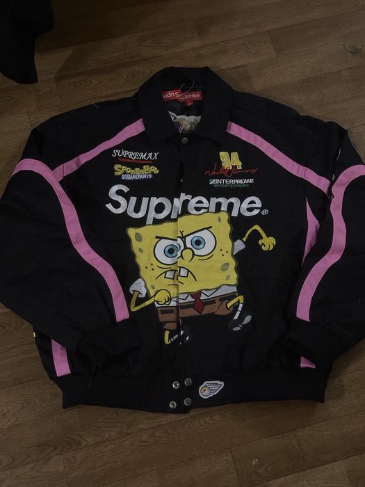 Supreme x SpongeBob SquarePants Jeff Hamilton Racing Jacket