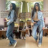 Дънки boyfriend wide leg loose jeans zara зара