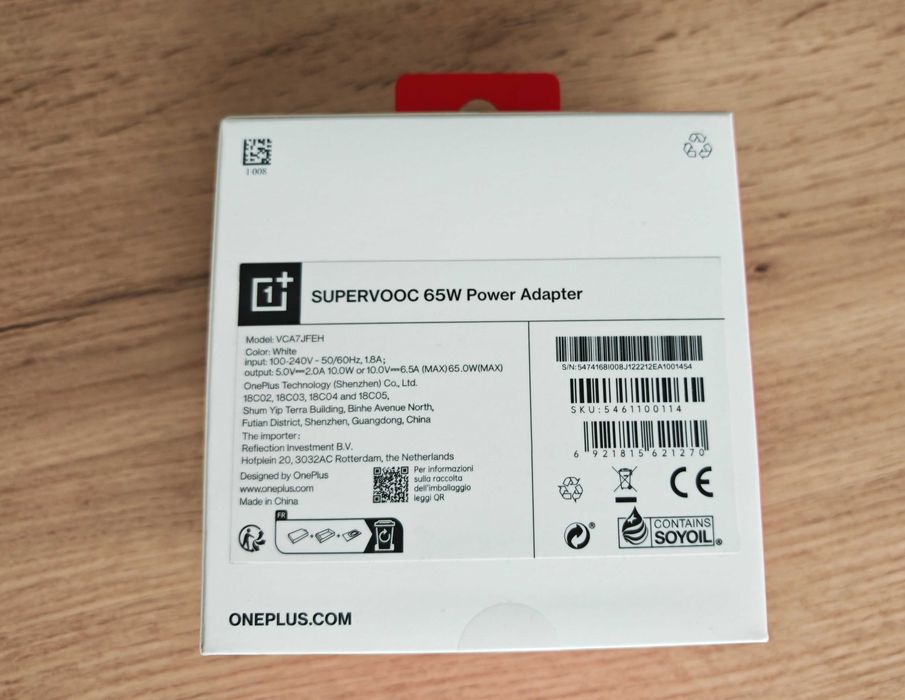 OnePlus SUPERVOOC 65W Type-A Adapter