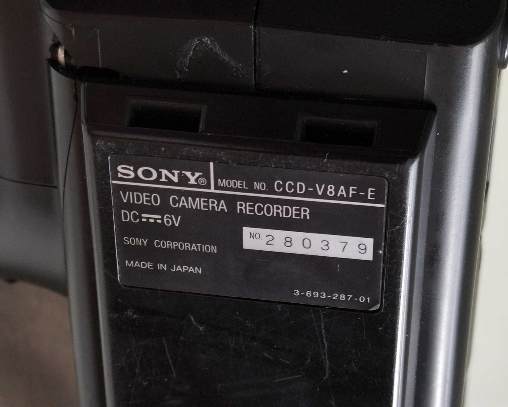 Camera video SONY CCD-V8AF-E format Video 8 - colectie - vintage