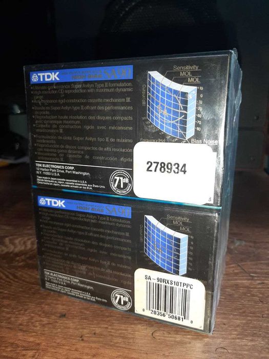 Блок аудиокассет TDK SA90 1998 год