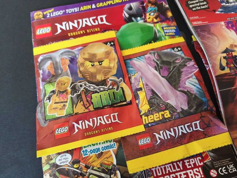 Revista Lego Ninjago nr. 128 cu 2 jucarii sigilate