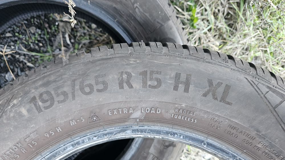 2бр гуми 195 65 15 дот 21 континентал