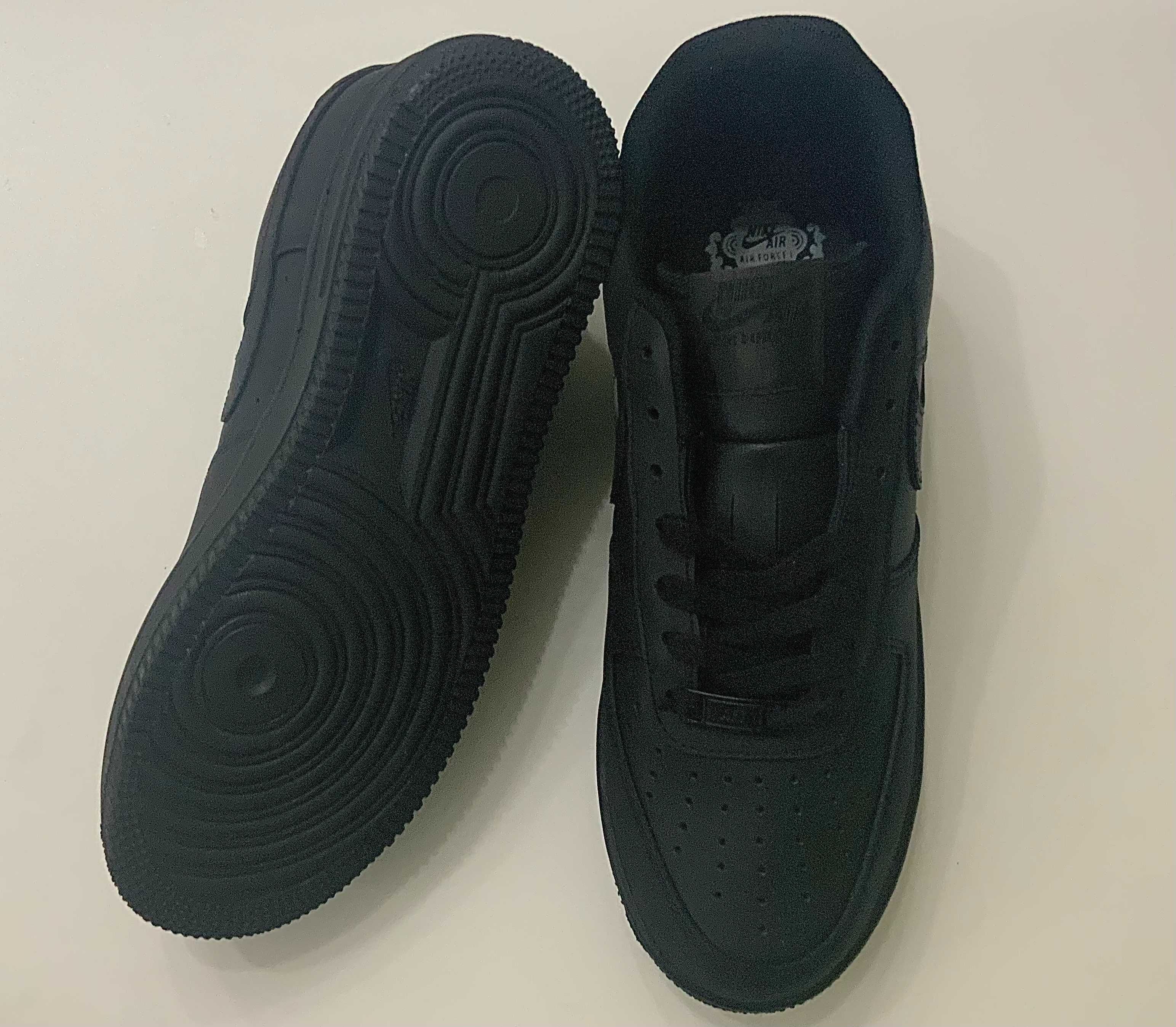Nike Air Force 1 full black (черно) (от 36 до 46 номер)