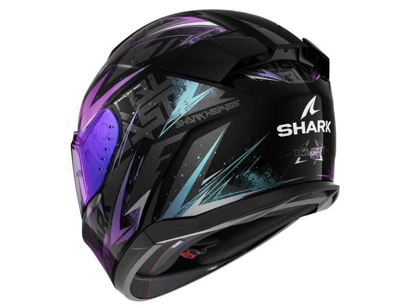 Mото  Каска SHARK D-SKWAL 3 R-BLAST VIOLET,очила,плака,подбрадник
