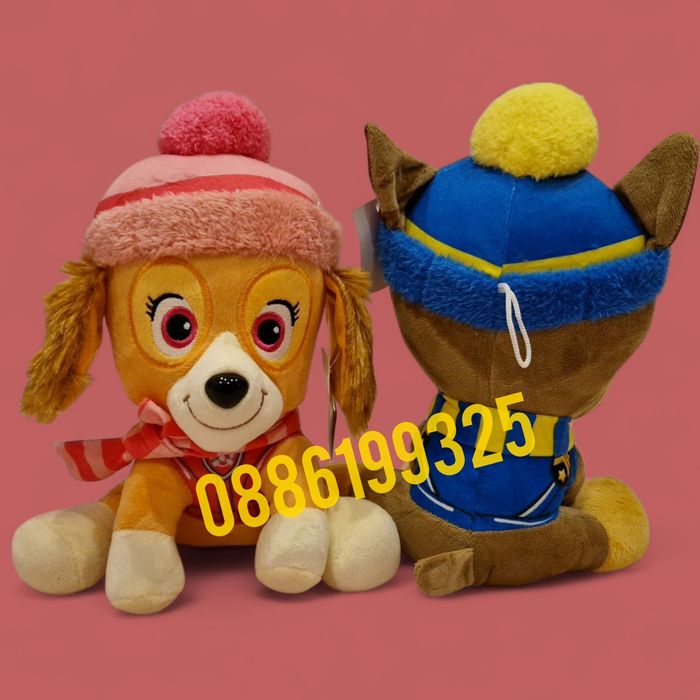 Плюшена Играчка Пес Патрул Скай/Чейс, 28см, НОВ модел плюшени играчки