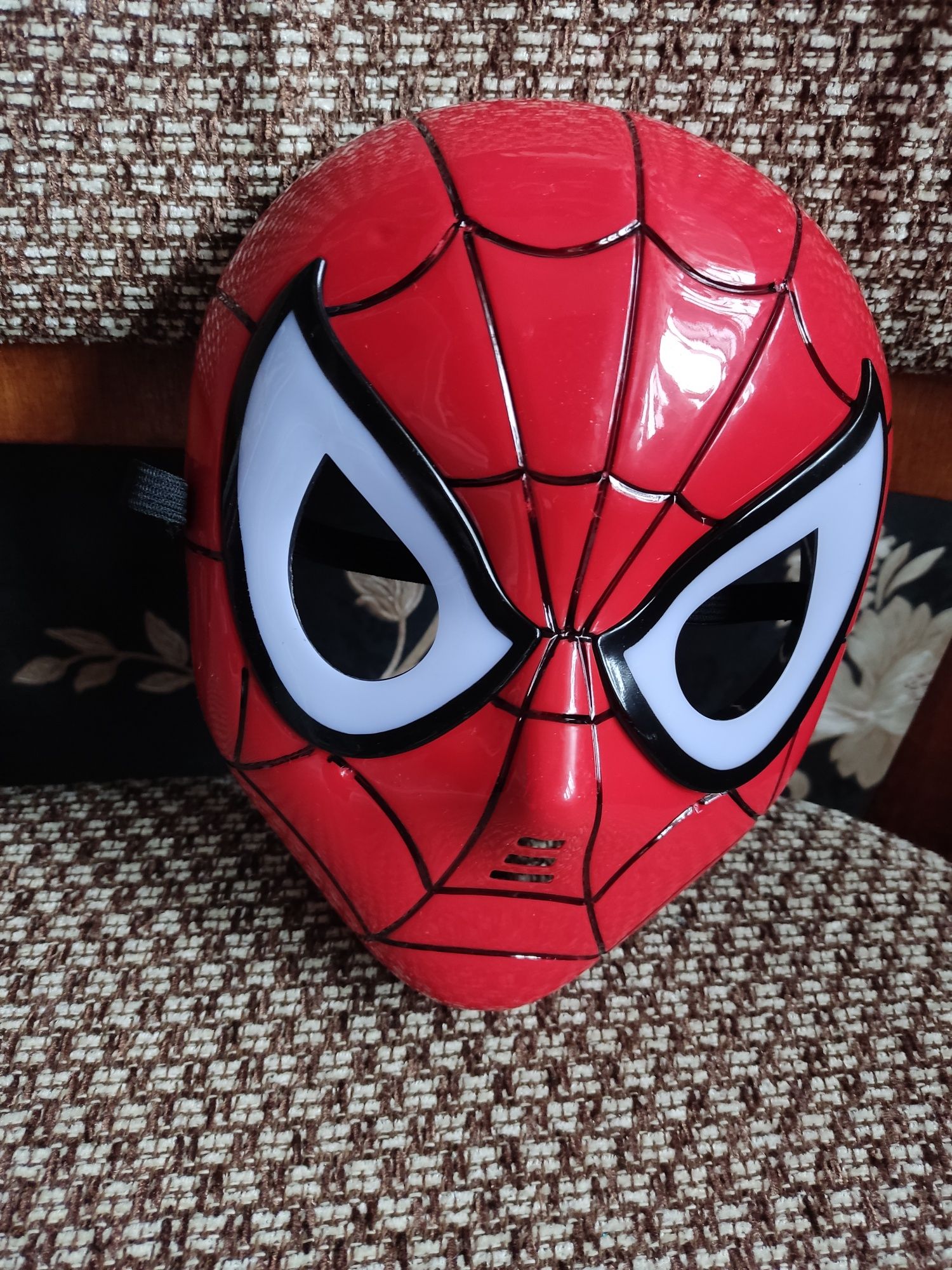 Горящая супер маска Человека паука,spider man