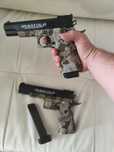 Pistol cu bile Glock Metal otel și aluminiu Propulsie Arc+500bile Abs