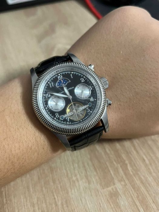 Ceas Constantin Weisz Automatic – 20 Rubine, Open Heart, Moonphase