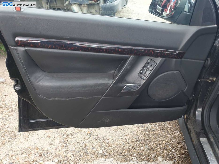 Tapiterie Capitonaj Interior Piele Neagra de pe Usa Portiera Stanga Fata Sofer Opel Vectra C 2002 - 2008 [C6933]