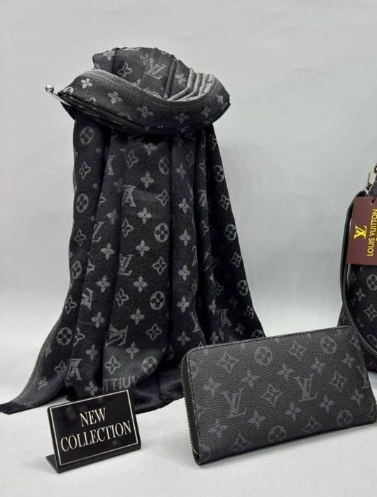 Set esarfa +portofel,diverse nuanțe, super calitate,saculet, etichetă