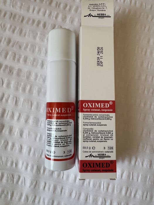 Spray oximed cutanat