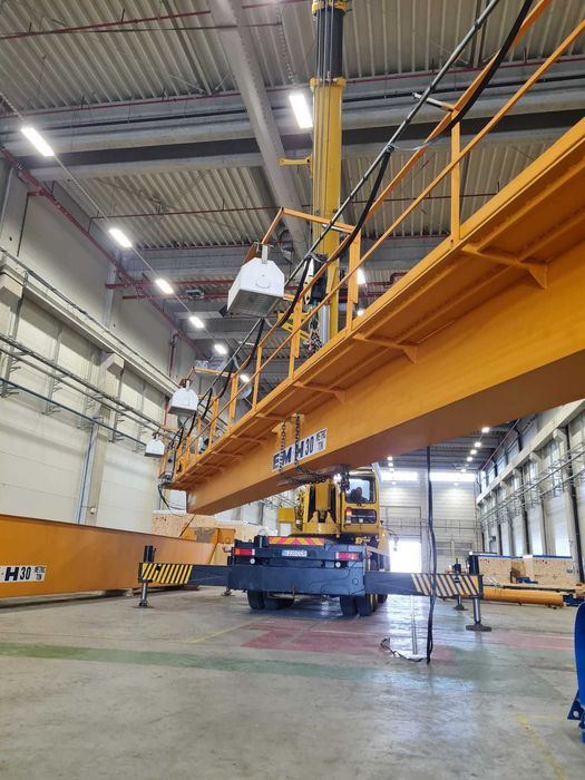 Relocari utilaje Industriale Role Cricuri Grinda  inchiriat macara