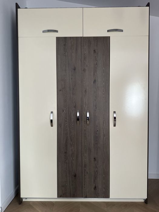 Dulap/dressing - pal 4 usi, crem si maro