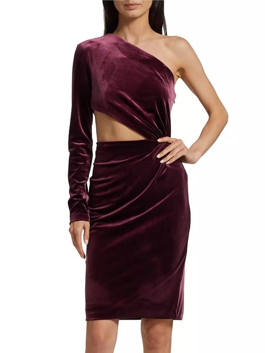 Рокля от кадифе Halston