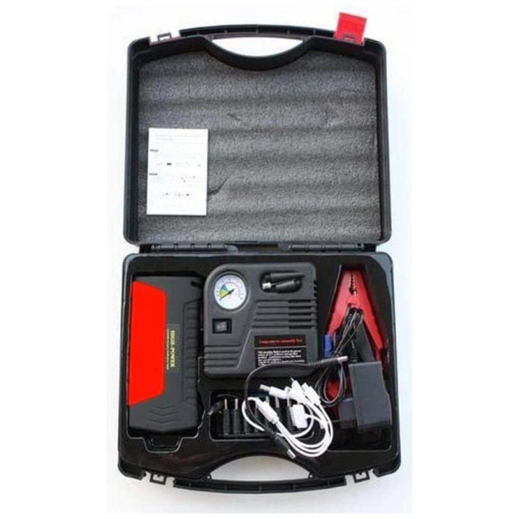 JUMPSTARTER TM15 + Компресор – Автомобилен спасител в джобен формат!