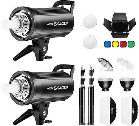 Godox SKII400 Studio Flash Kit 400-E Kit 2 Blituri SK400 II