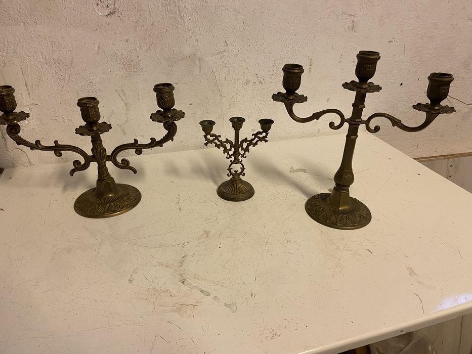 Свещници стари бронз 4бр