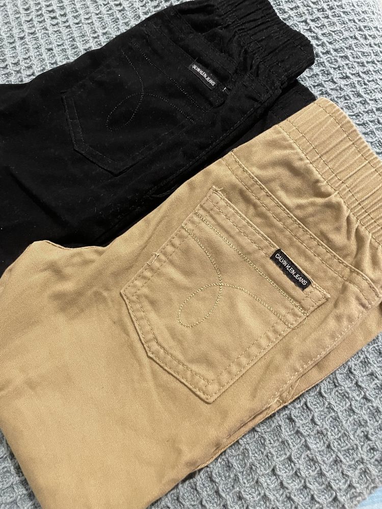 Pantaloni bumbac Calvin Klein 3 ani cu elastic livrare gratuita