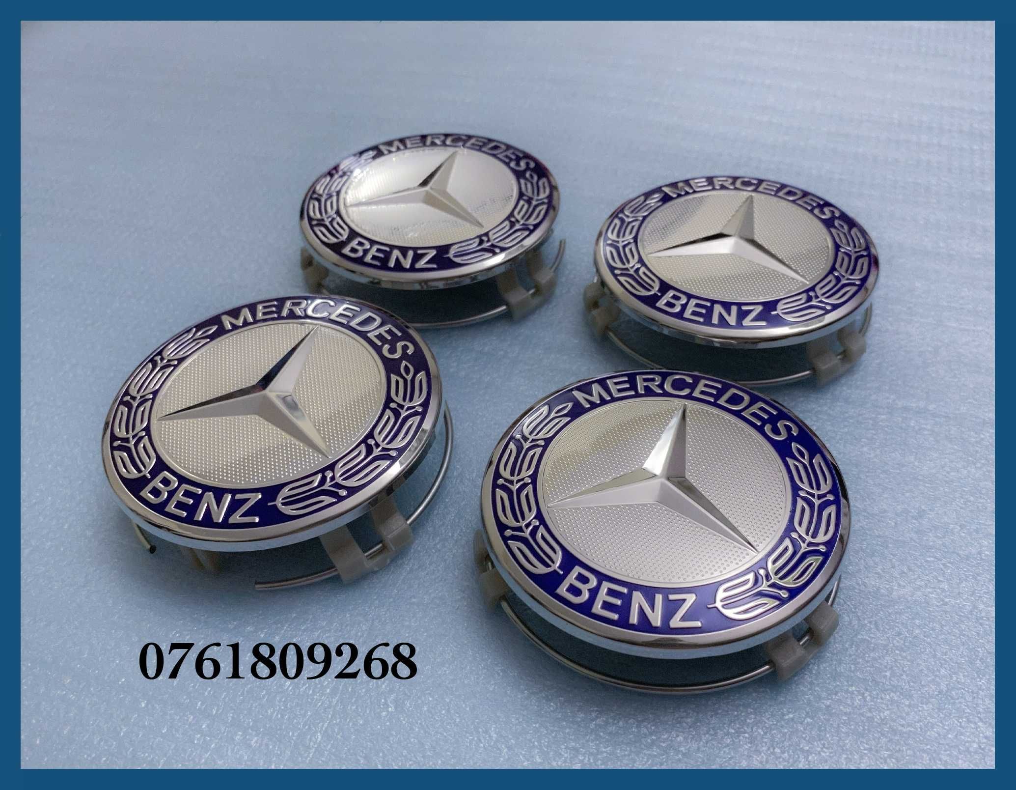 Set 4 capace 75mm jante aliaj Mercedes Benz