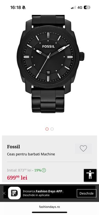 Vand ceas fossil barbat