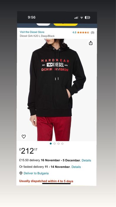 diesel hoodie/ суичър